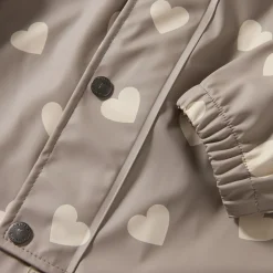 Leeds Ofodrad Regnoverall Taupe Hearts