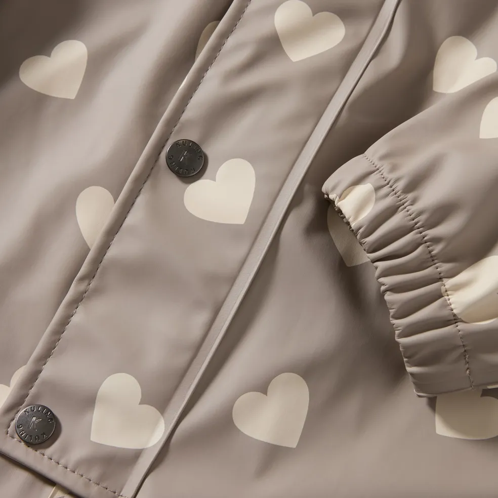 Leeds Ofodrad Regnoverall Taupe Hearts