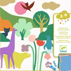 Little Papers Set För Kreativt Skapande - Färgglada Former Multi