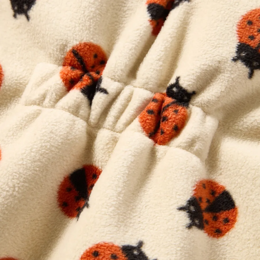Livigno Vindfleeceoverall Ladybug