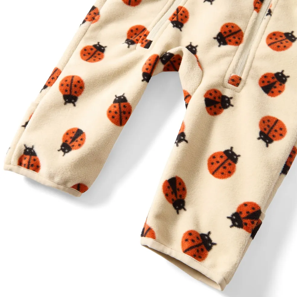 Livigno Vindfleeceoverall Ladybug
