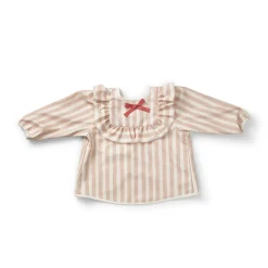 Långärmad Baby Bib Candy Stripes