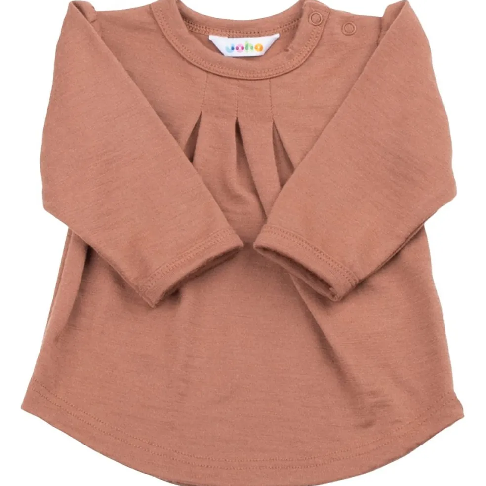 Långärmad blus i Brown