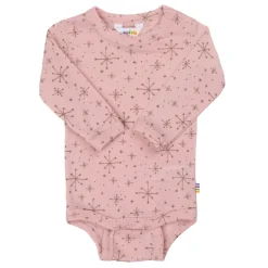 Långärmad Body I Ull Rosa