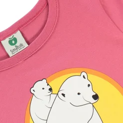Långärmad T-shirt i Baroque Rose med isbjörnar