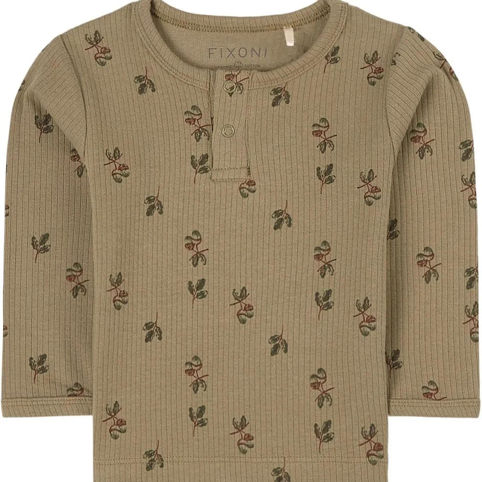 Långärmad T-shirt Olive