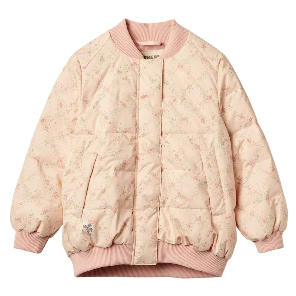 Lotte Pufferjacka Rose Checked Flowers