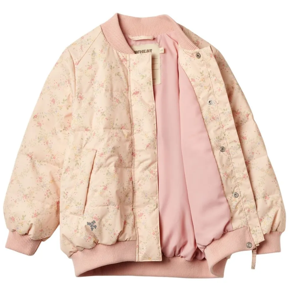 Lotte Pufferjacka Rose Checked Flowers