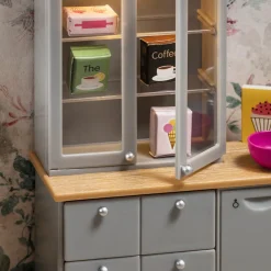 Lundby Diskbänk + Diskmaskin För Dockhus Grey