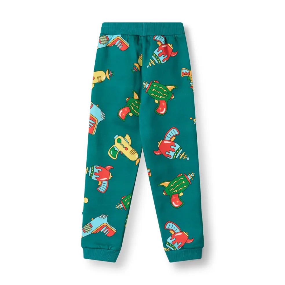 Macoun With Space Blasters Mjukisbyxor Petroleum Green