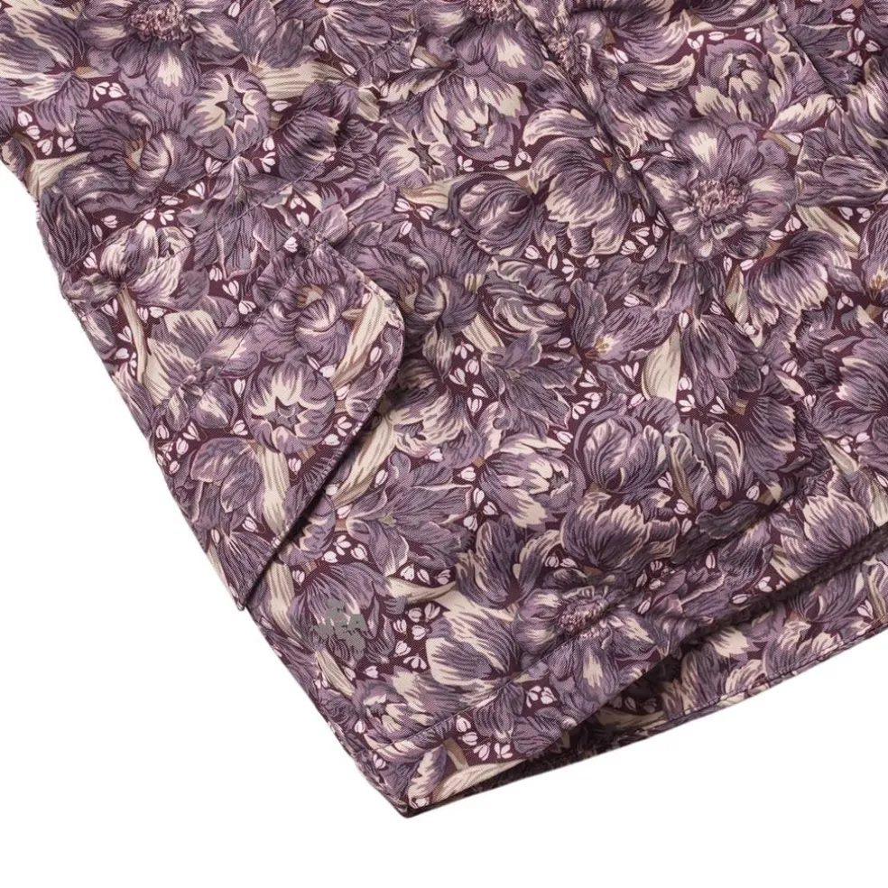 Mathilde Tech Blommig Babyjacka Purple Tulips