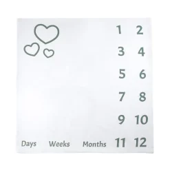 Matta Med Kalender Vit