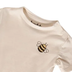 Melvin GOTS 2-pack Mönstrade Baby Bodies Med Bin Gräddvit