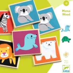 Memo Wood Memory-spel Multi
