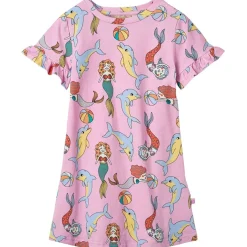 Mermaids And Dolphins Klänning Pink Lavender