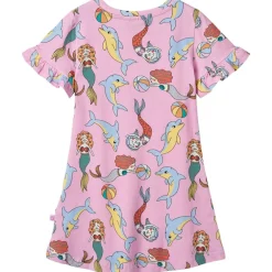 Mermaids And Dolphins Klänning Pink Lavender