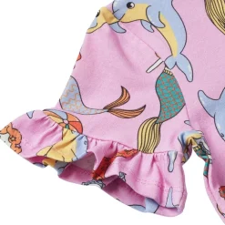 Mermaids And Dolphins Klänning Pink Lavender