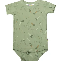 Mönstrad Baby Body Grön