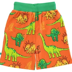 Mönstrad Mjukisshorts Med Dinosaurier Orange