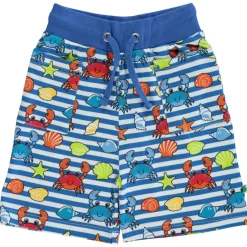 Mönstrad Mjukisshorts Med Krabbor Brilliant Blue
