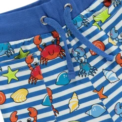 Mönstrad Mjukisshorts Med Krabbor Brilliant Blue