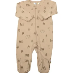 Mönstrad Sparkdräkt Beige