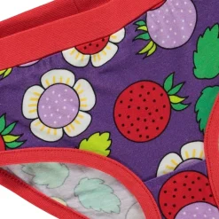 Mönstrat Underklädesset Med Jordgubbar Purple Heart