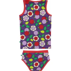 Mönstrat Underklädesset Med Jordgubbar Purple Heart