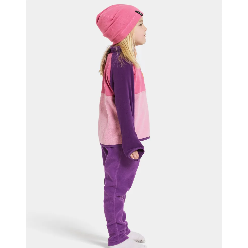 Monte Kids 4 Halvknapp Jumper Light Heather Pink