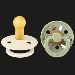 Moomins Friends 2-pack Runda Latexnappar Ivory Sage