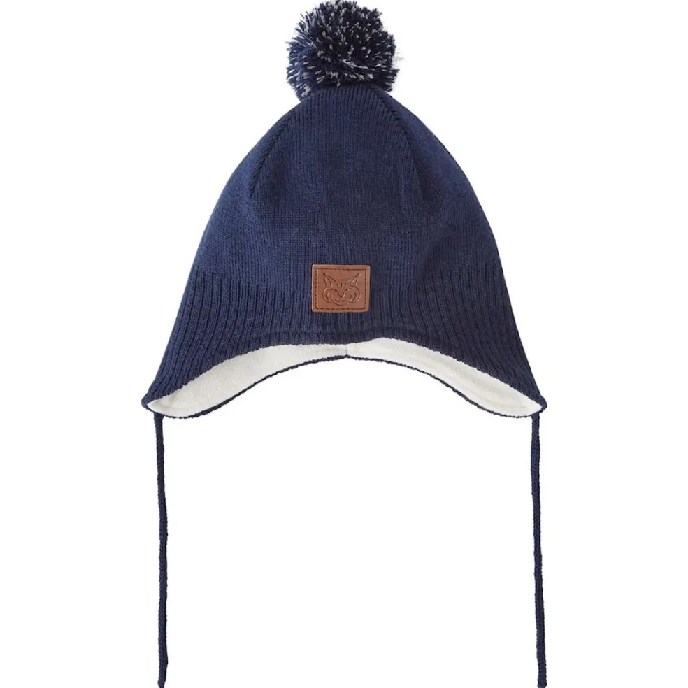 Narvik Helmet Beanie Med Fleecefoder Navy