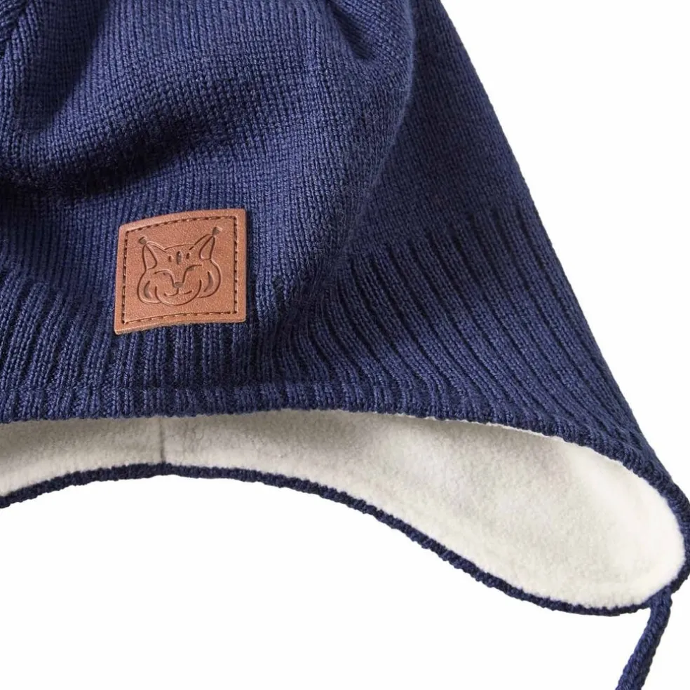 Narvik Helmet Beanie Med Fleecefoder Navy