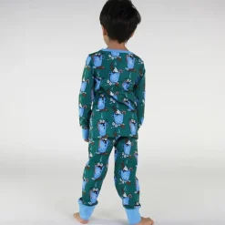 Nightwear set with hot chocolate Petroleum Green Varm Choklad Pyjama Petroleum Green
