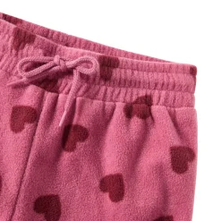 Northpole Fleecebyxor Mauve Hearts