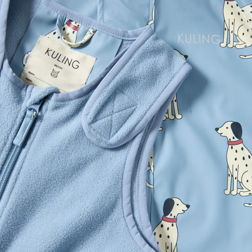 Ottawa Fodrat Regnställ Dove Blue Dalmatian