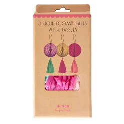 3-Pack Festdekorationer Rosa