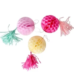 3-Pack Festdekorationer Rosa