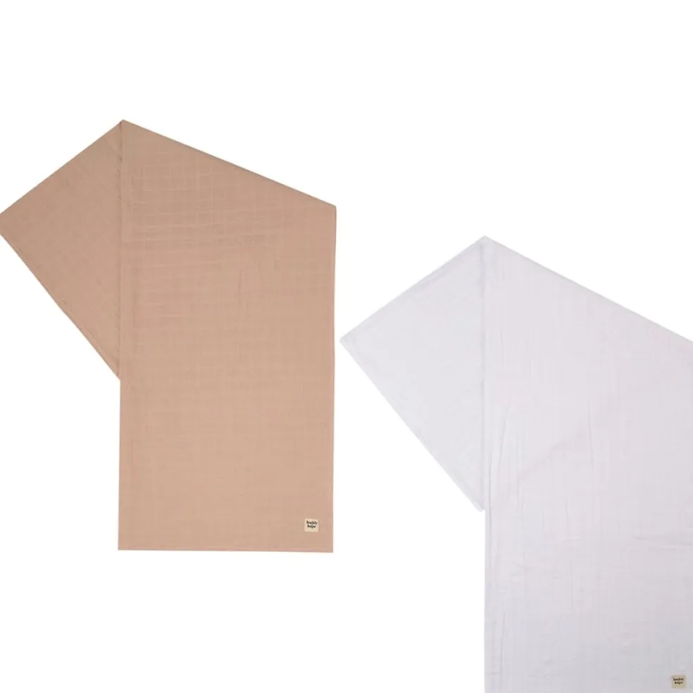 2-Pack GOTS Muslinfiltar Dusty Rose