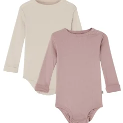 2-Pack Petter Baby Bodies Off White/Pink Mauve