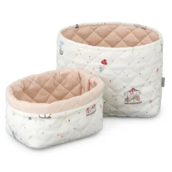 2-pack Quiltad Förvaringskorg Carousel