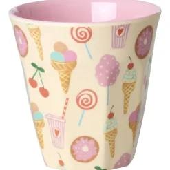 6-Pack Small Bägare I Melamin Pink Fun Fair