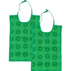 2-Pack Stora Bib Apples Green