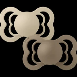 2-Pack SUPREME Symmetrisk Napp I Silikon Vanilla / Dark Oak