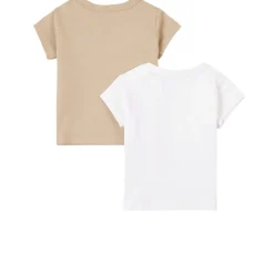 2-Pack T-shirtar Sandfärgade