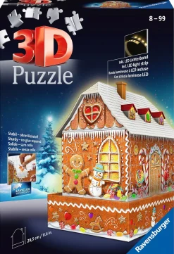 Pepparkakshus Nattutgåva 3D Pussel Multicolor