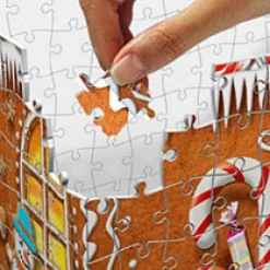 Pepparkakshus Nattutgåva 3D Pussel Multicolor