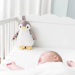 Pheobe The Penguin Baby Sleep Shusher Med Ljus- Och Ljudinspelning