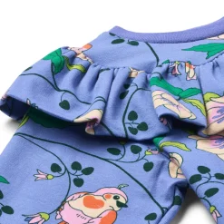 Pinova Långärmad Topp Med Fåglar Och Blommor Lila Purple Delight