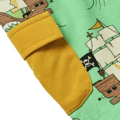 Pirate Ships Shorts Minty Green Tea