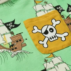 Pirate Ships T-shirt Minty Green Tea